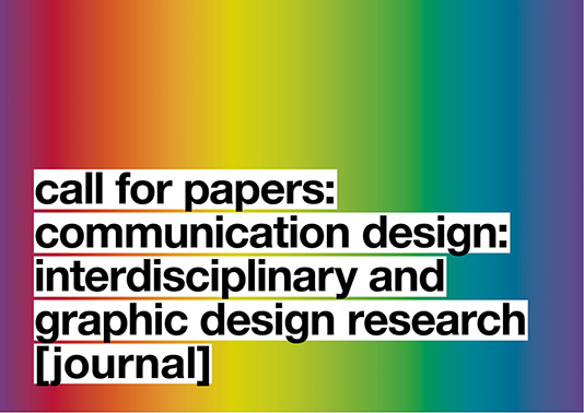 Call for papers: communication design [journal]