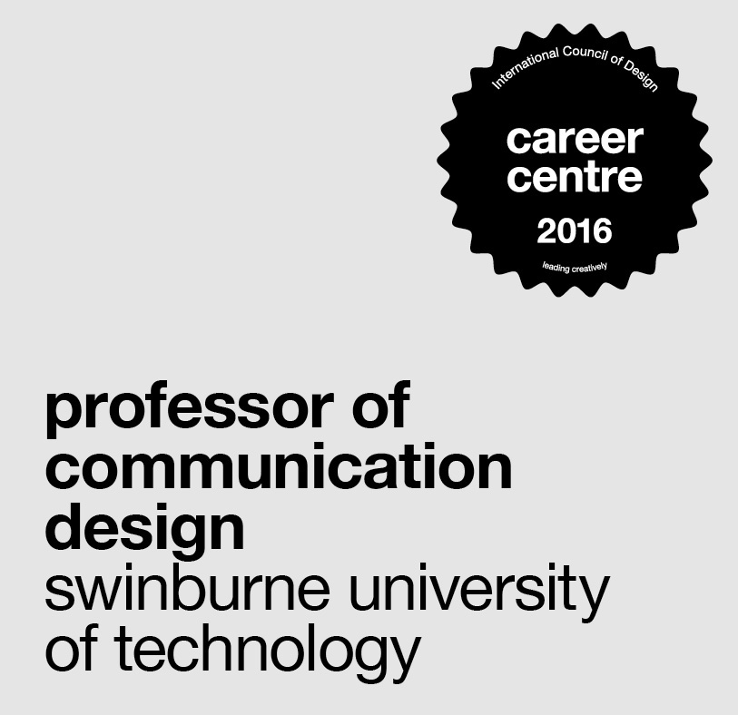 career centre: professor of communication design, swinburne university of technology